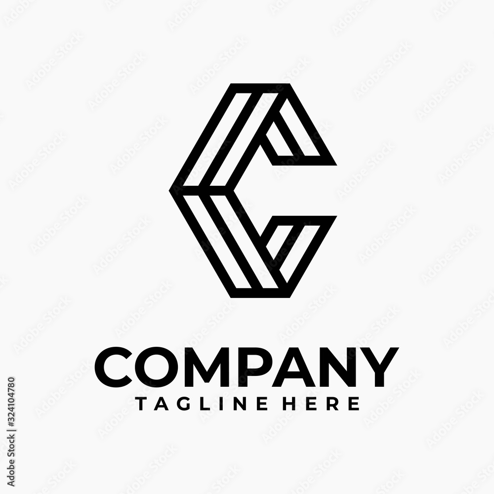 Fototapeta premium initial letter c logo design vector inspiration