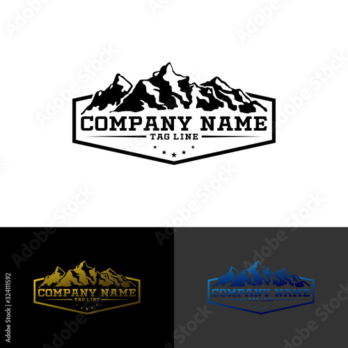 Mountain Logo Business Template Vector Design with high resolution