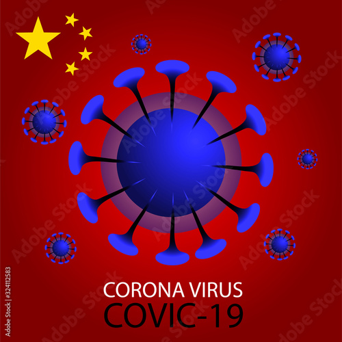 Dangerous chinese ncov corona virus, covic-19