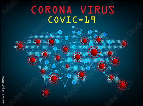 Dangerous chinese ncov corona virus, covic-19