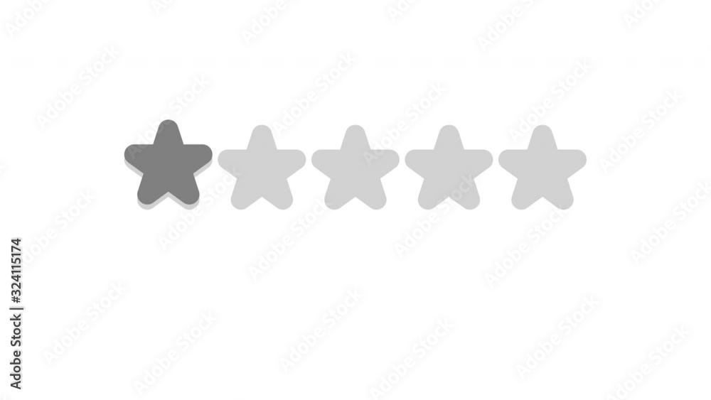 Ranking business with five golden stars. Giving rating stars concept. Having feedback Ranking business with five golden stars. Giving rating stars concept. Having feedback