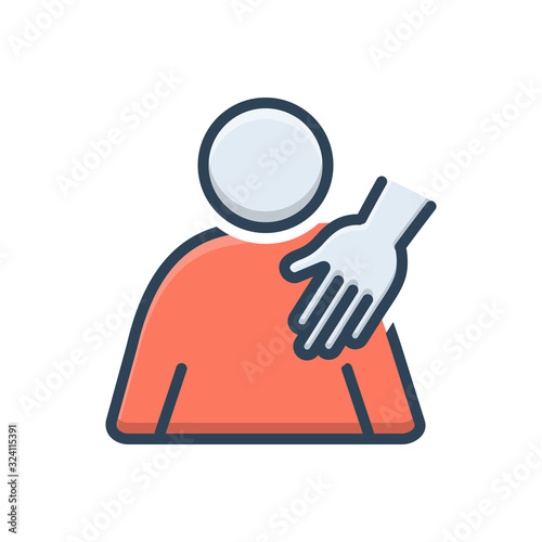 Color illustration icon for sexual 
