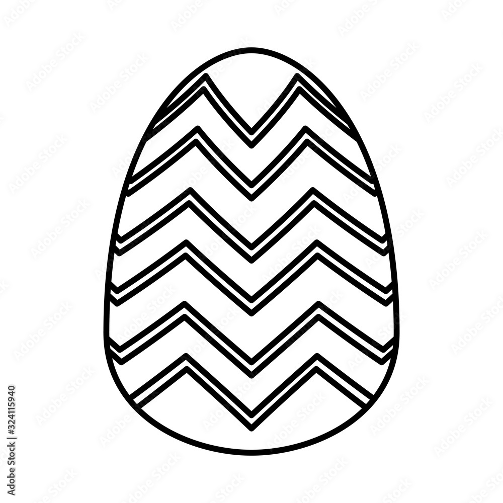 easter egg painted with geometric lines flat style easter egg painted with geometric lines flat style