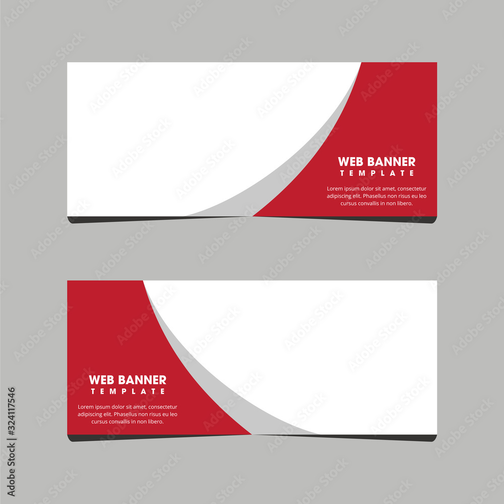 Naklejka premium Luxury web banner design