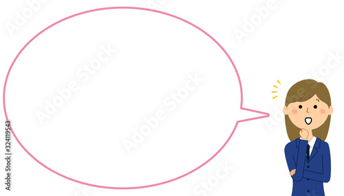 気付く学生　ふきだし