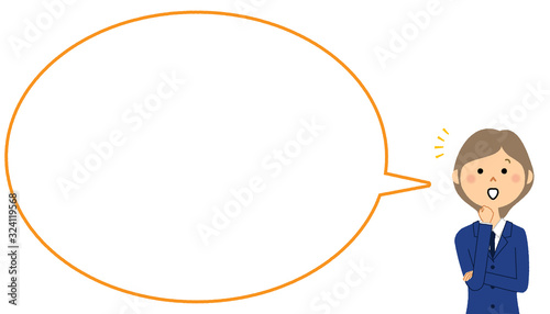 気付く学生　ふきだし