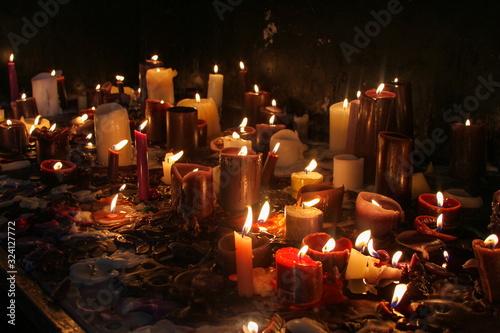 Candles melting 
