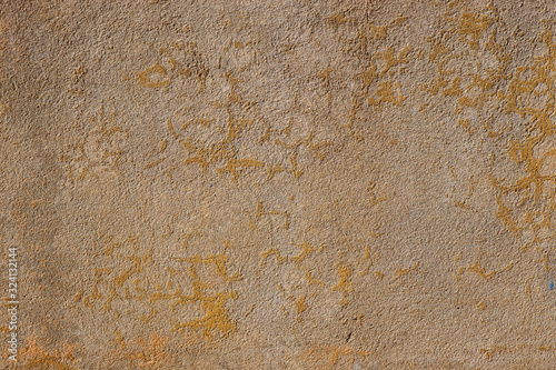 Closeup of rendered wall at Tinaroo Falls Dam on the Atherton Tableland in Queensland, Australia
