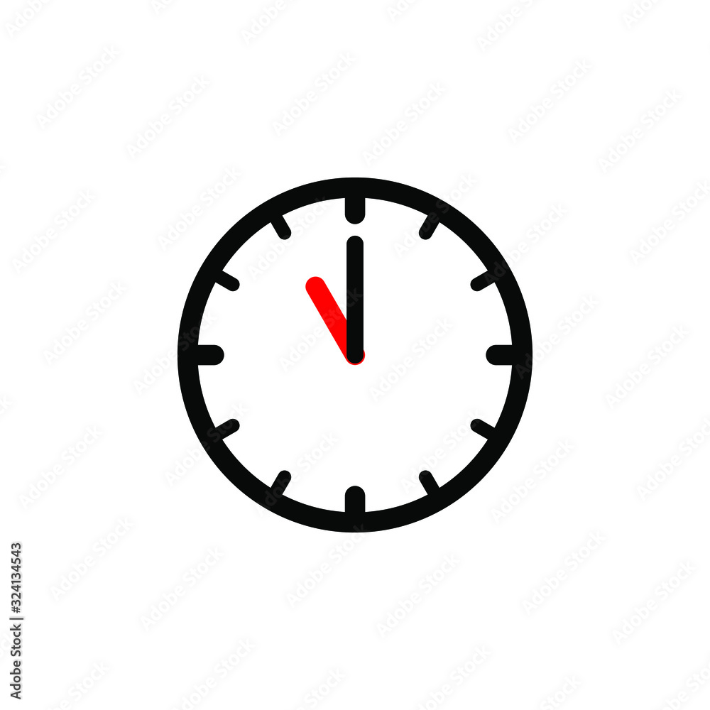 Clock icon in trendy flat style isolated on background. Clock icon page symbol for your web site design Clock icon logo, app, UI. Vector illustration. EPS10 Clock icon in trendy flat style isolated on background. Clock icon page symbol for your web site design Clock icon logo, app, UI. Vector illustration. EPS10