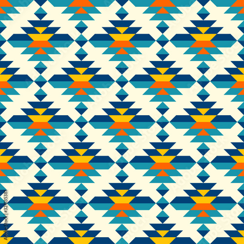 Rounded colorful aztec diamonds pattern