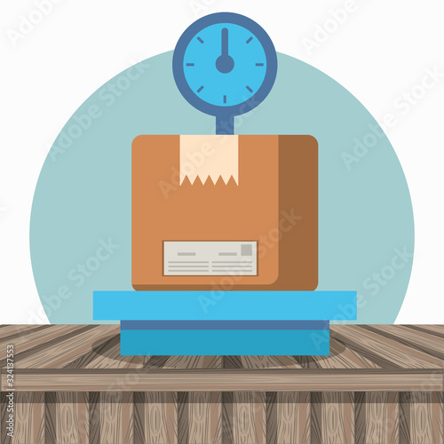balance with box carton packing postal service