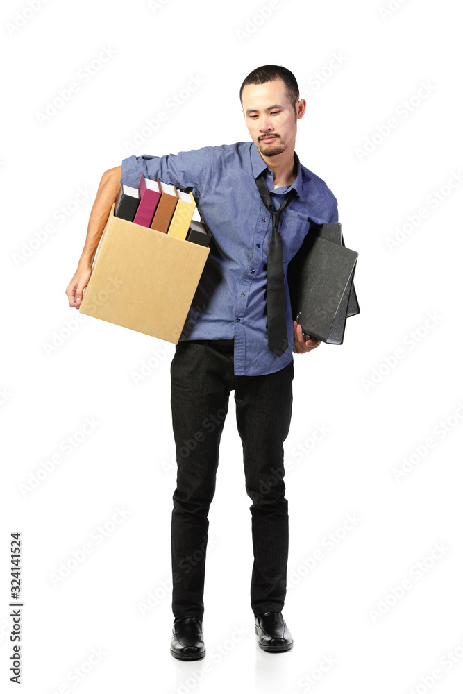 Overworked office worker isolate on white background. Overworked office worker isolate on white background.