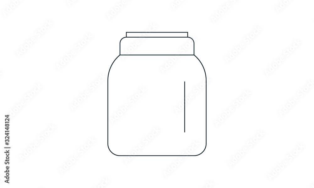 Jar icon for storage and kitchen use Jar icon for storage and kitchen use