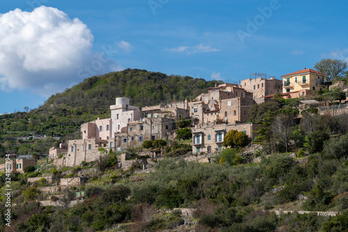 Ancient village of Verezzi in the Ligurian Riviera, Italy