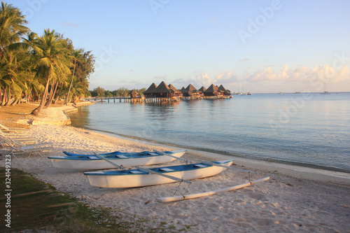 beach in Rangiroa French Polynesia photo