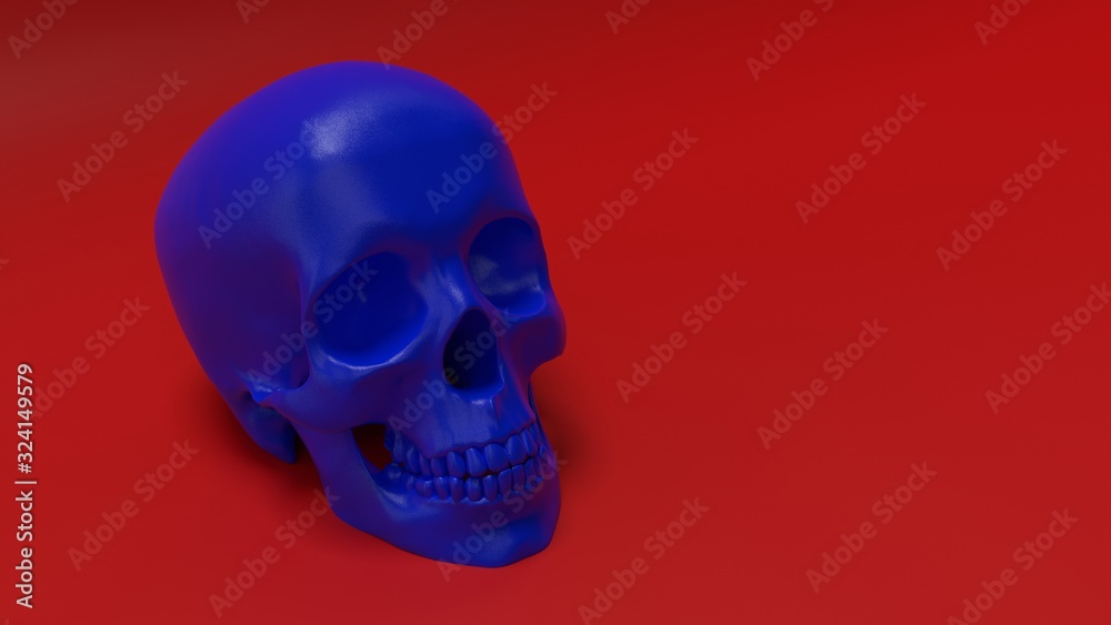 high poly anatomically correct render of human skull Stock Illustration Adobe Stock