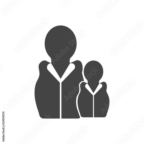 Vector group chat icon. People icon