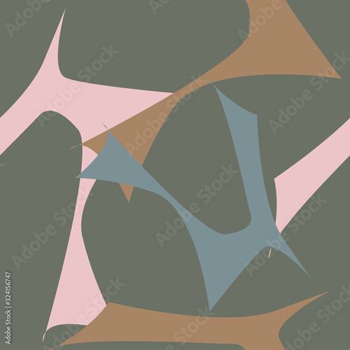 abstract geometric pattern expressive shape ornaments graphical design