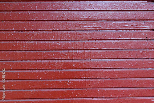painted red brick wall