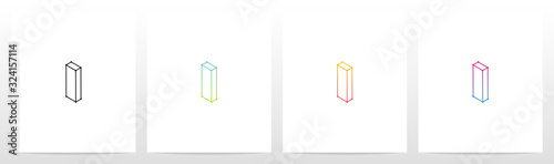  Outline Of 3D Letter Logo Design I
