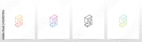  Outline Of 3D Letter Logo Design S
