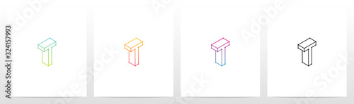  Outline Of 3D Letter Logo Design T