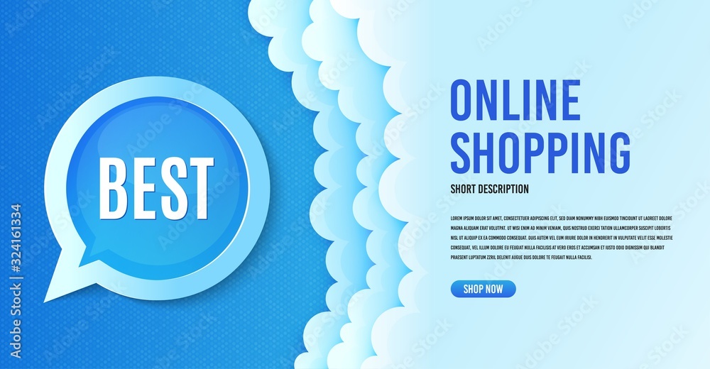 Best sign. Clouds banner template. Special offer Sale sign. Advertising Discounts symbol. Speech bubble with special offer. Online shopping banner concept with clouds. Best promotion. Vector Best sign. Clouds banner template. Special offer Sale sign. Advertising Discounts symbol. Speech bubble with special offer. Online shopping banner concept with clouds. Best promotion. Vector