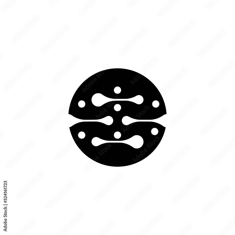 Molecule vector illustration design