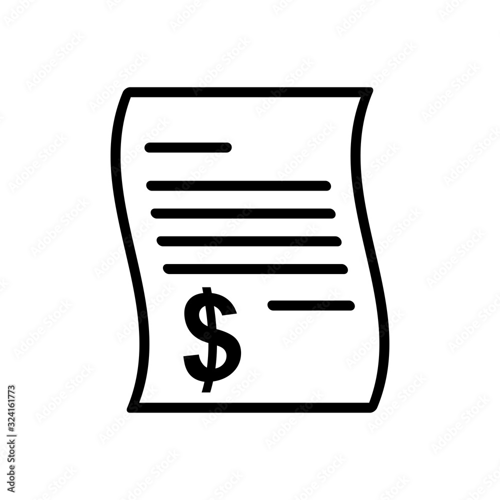 document - billing icon vector design template document - billing icon vector design template