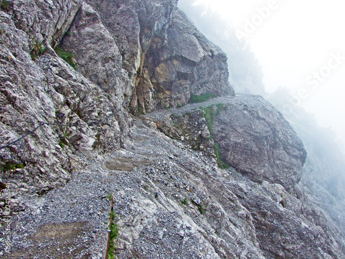 Walking and hiking trails in the Rhine river valley (Rheintal) and on Gipsberg mountain (Liechtenstein Alps) - Schaan, Liechtenstein photo