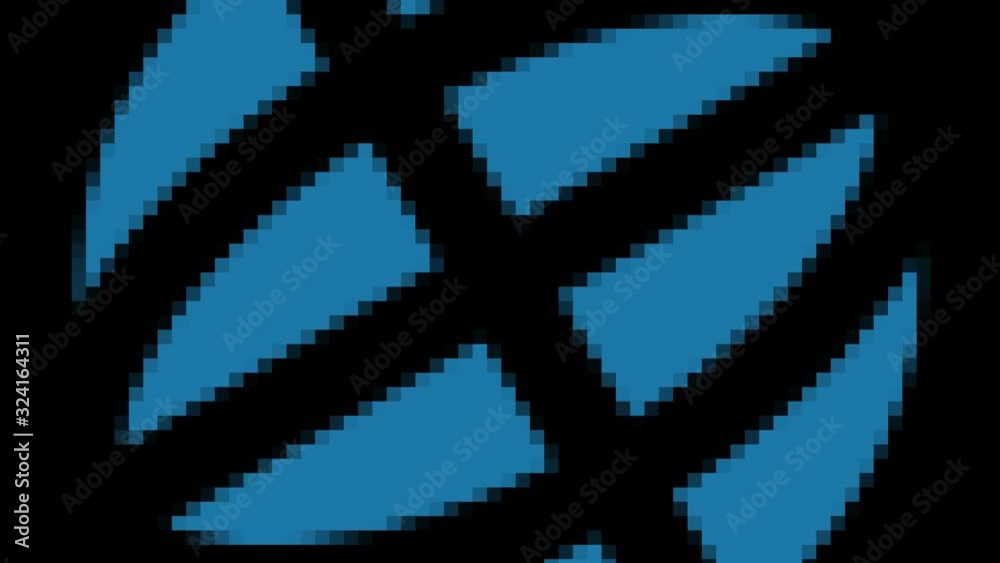 Vidéo Stock Abstract animation object on minimal black and white