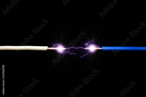 Obraz na plátne The concept of a short circuit
