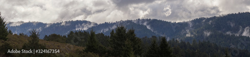 Clouds in the mountains