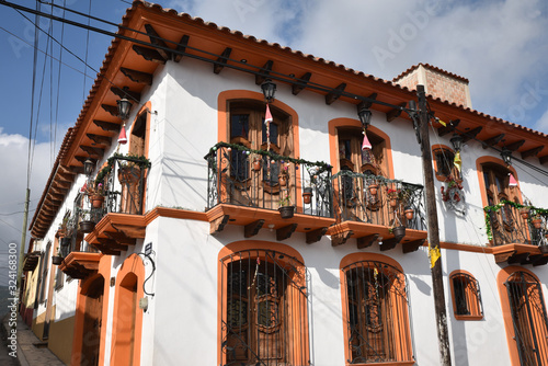 Canvas Print Maison de San Cristobal au Mexique