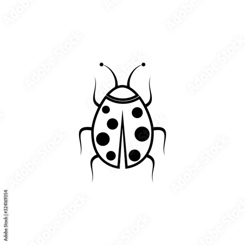 Beauty bug vector illustration icon design © dar