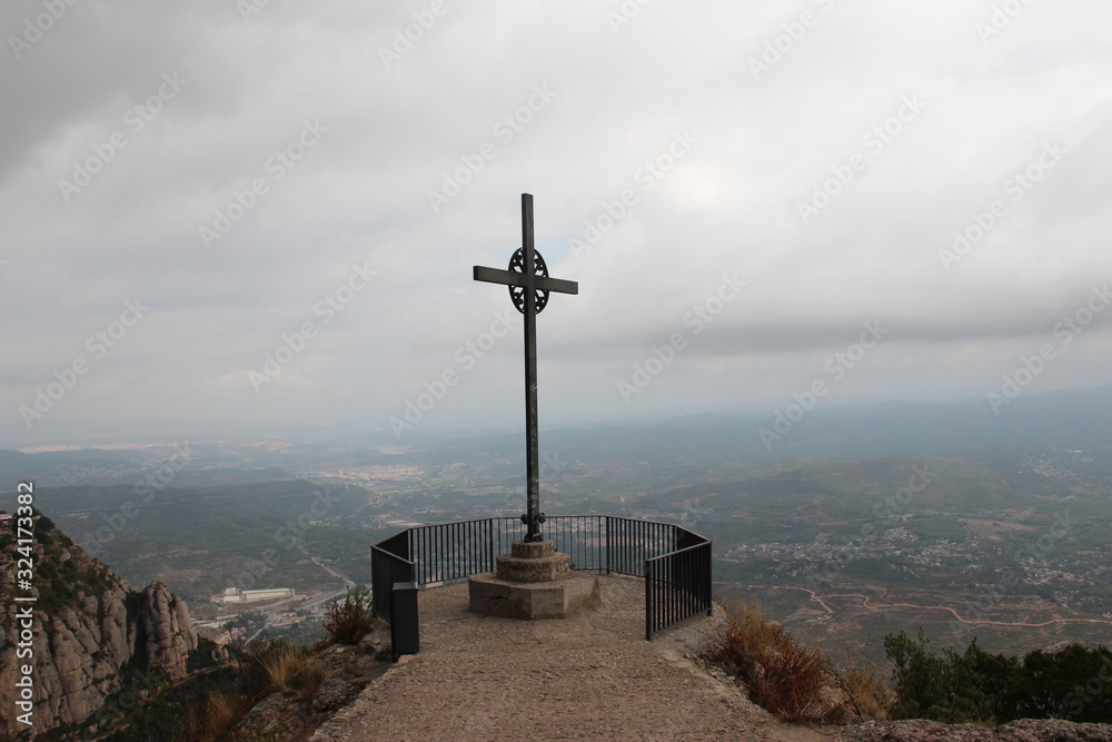 St. Michael's cross on mount Montserrat