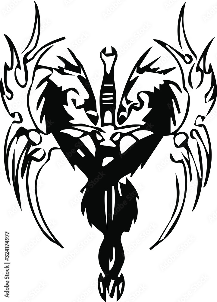 Cross icon. Hand drawn vector illustration Cross icon. Hand drawn vector illustration