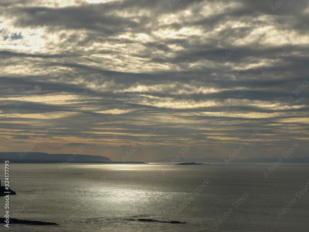 beautiful ocean landscape, photo taken in backlight beautiful ocean landscape, photo taken in backlight