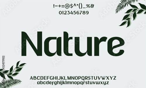 ORGANIC LUXURY TYPEFACE FONT INSPIRED BY NATURE