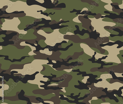 Military texture camouflage seamless pattern. Pattern for textiles. Vector