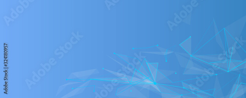abstract blue technology network concept vector background