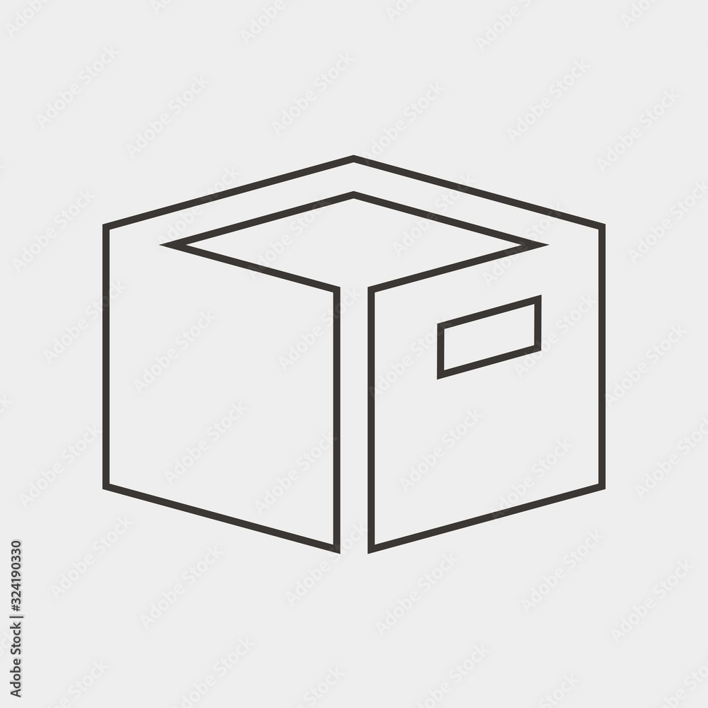 storage box icon vector illustration and symbol for website and graphic design storage box icon vector illustration and symbol for website and graphic design