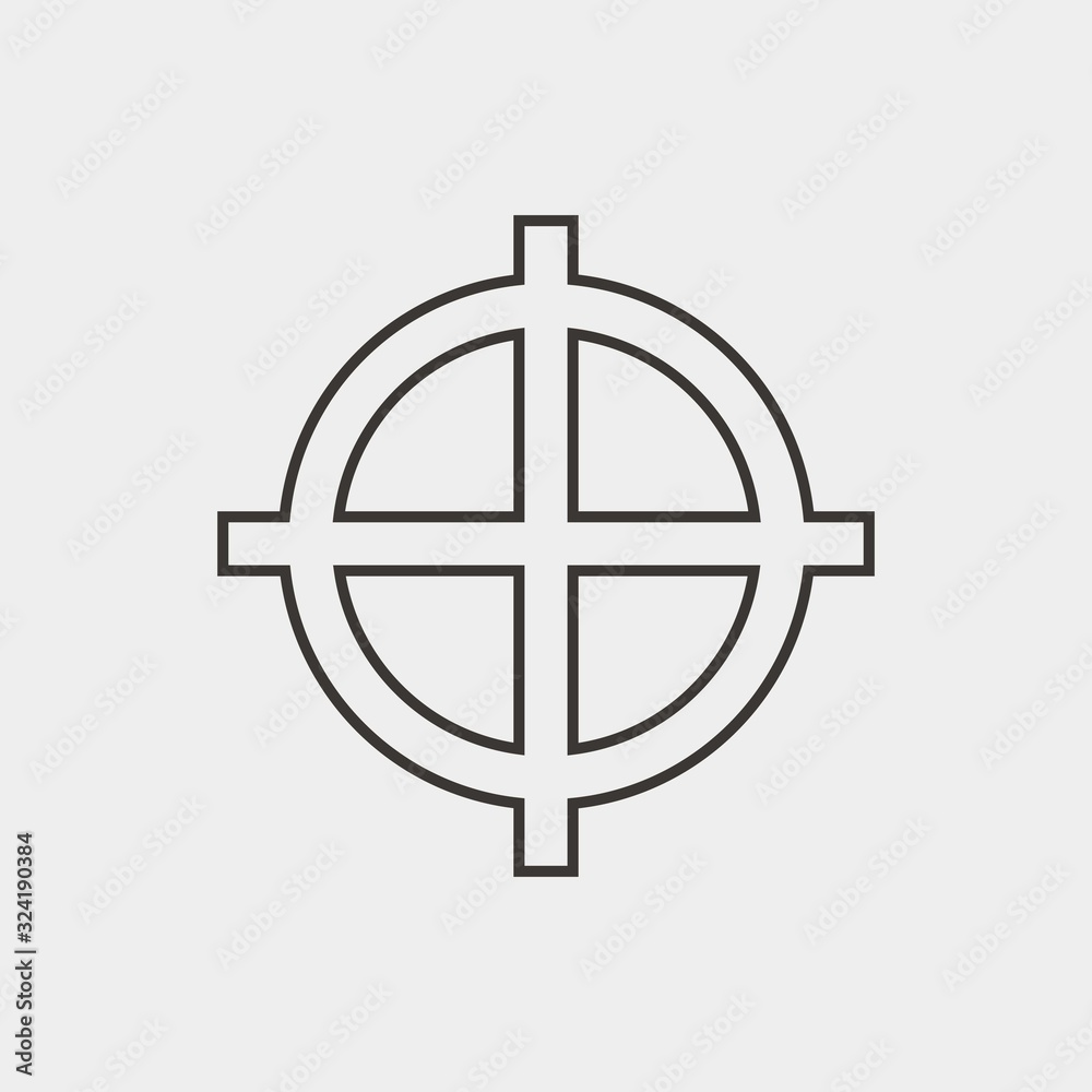 target icon vector illustration and symbol for website and graphic design target icon vector illustration and symbol for website and graphic design