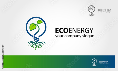 Eco Energy Vector Logo Template. Eco Energy  theme it has modern and elegant look and can be used in various business, or adapted for specific use.