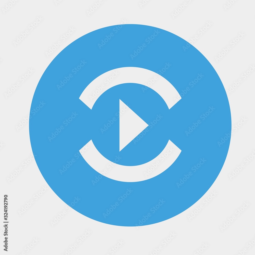 play button icon vector illustration and symbol for website and graphic design play button icon vector illustration and symbol for website and graphic design