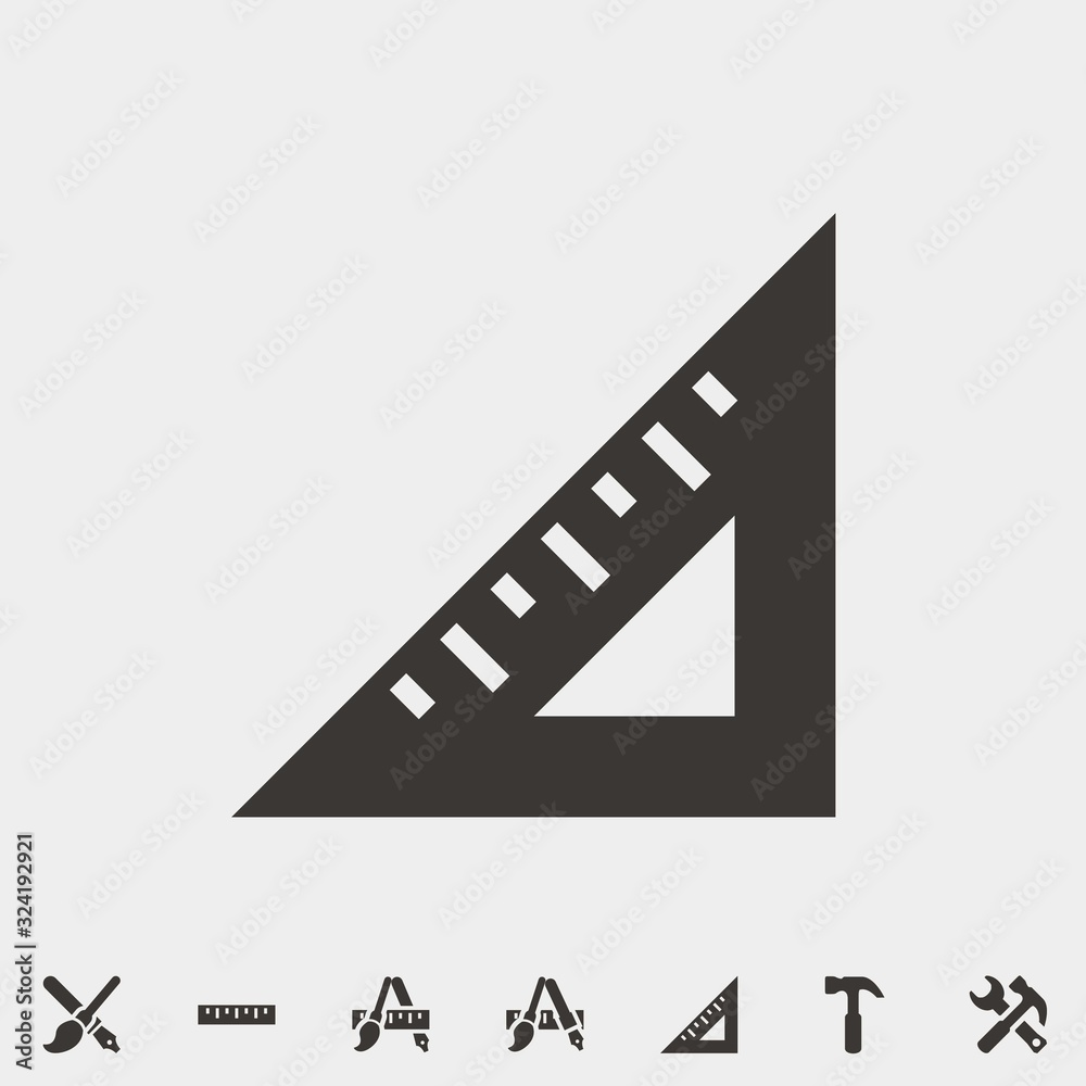 set square icon vector illustration and symbol for website and graphic design set square icon vector illustration and symbol for website and graphic design
