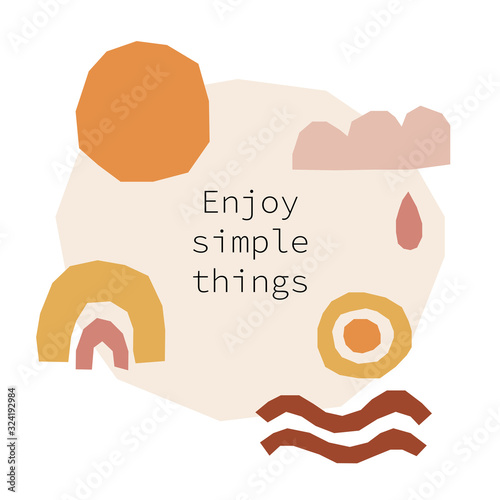 Creative trendy abstract backgrounds for social media templates, neutral colors