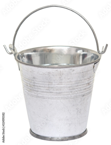 Bucket on white