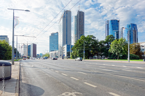 VILNIUS  LITHUANIA - September 2  2017  view of modern Buildings around Vilnius  Lithuanian