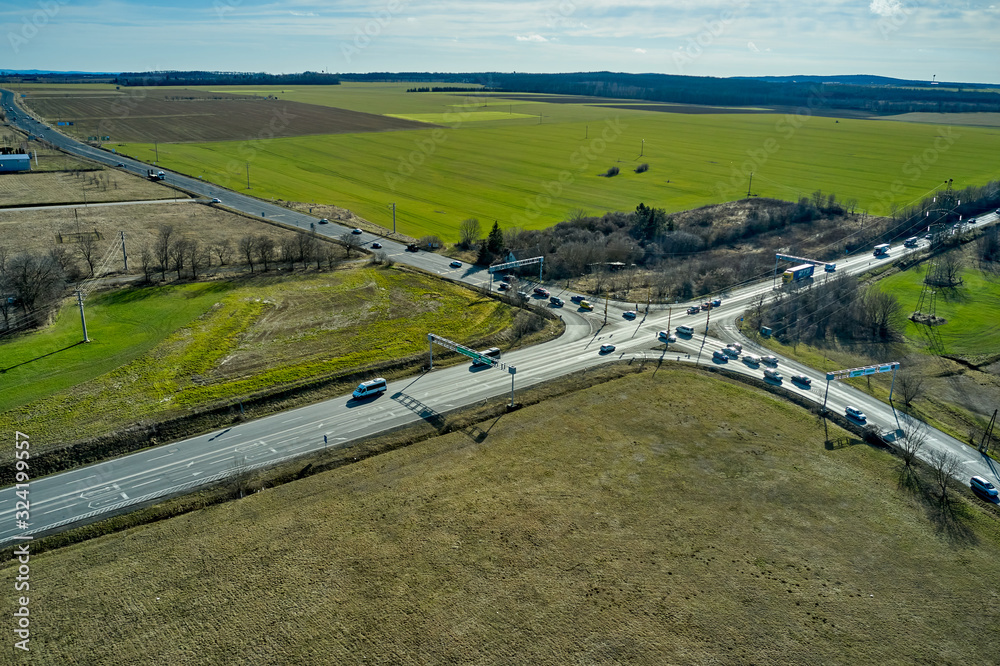 Fototapeta premium Road around Veszprém